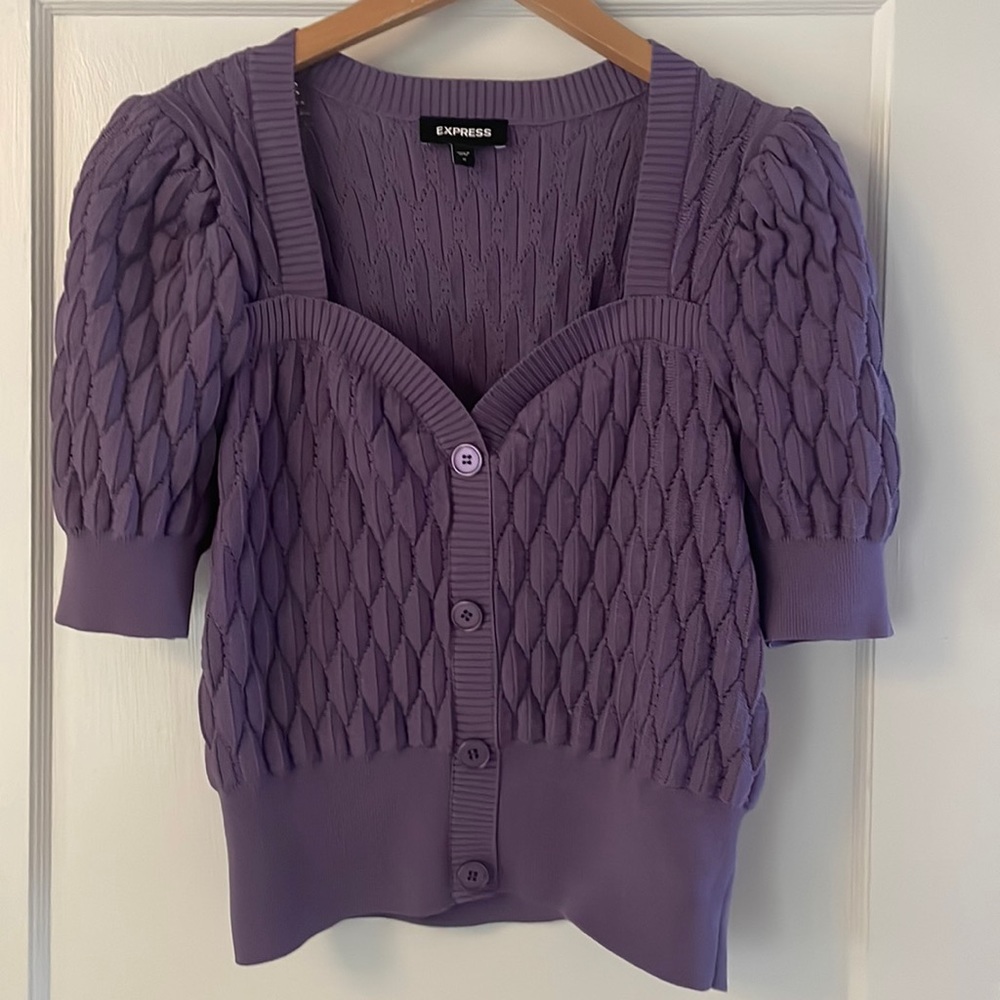 Sweetheart neckline sweater